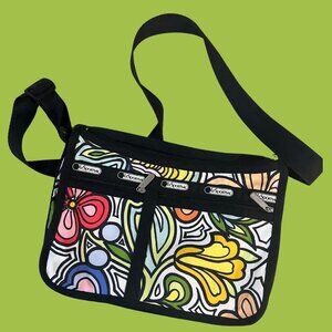 LeSportSac Floral Deluxe Everyday Crossbody Bag Tote